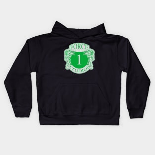 Force 1 Studios Kelly Green & Grey Line Kids Hoodie